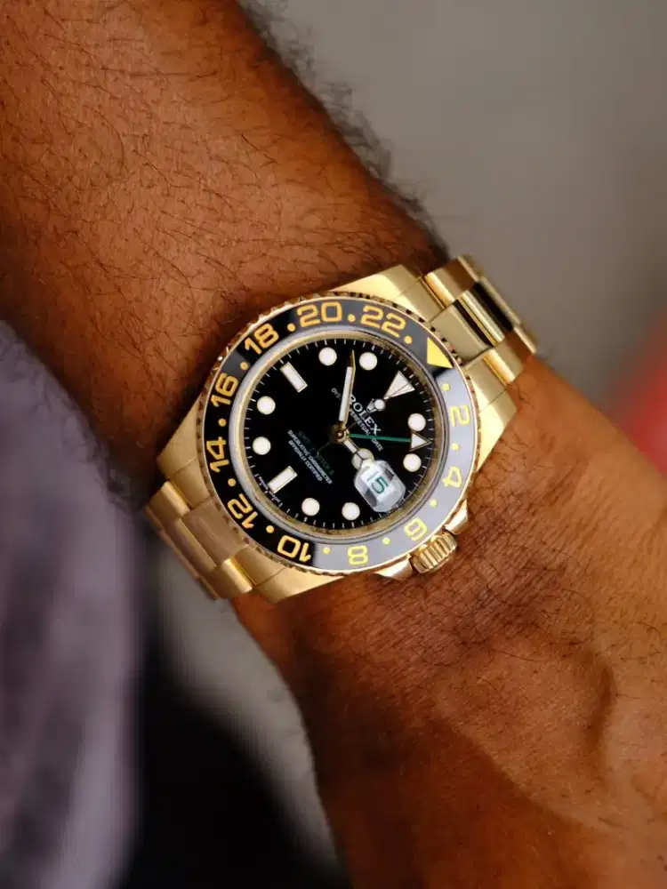 rolex GMT master ii  gold 40mm