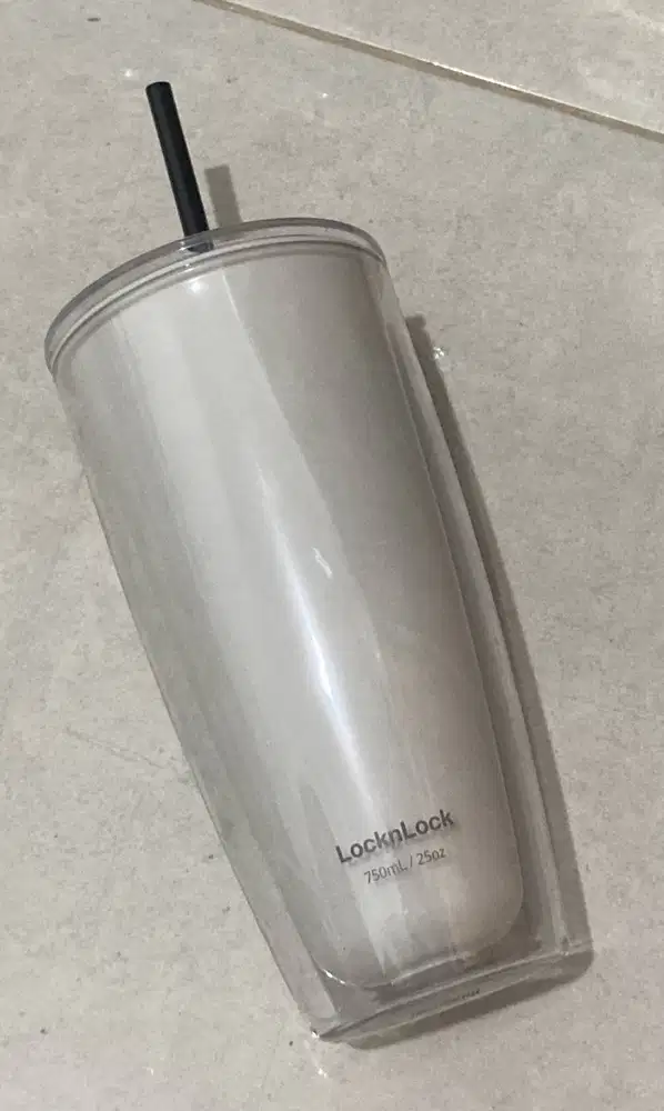 Tumbler LocknLock 750ml Original – Double Wall – With Straw