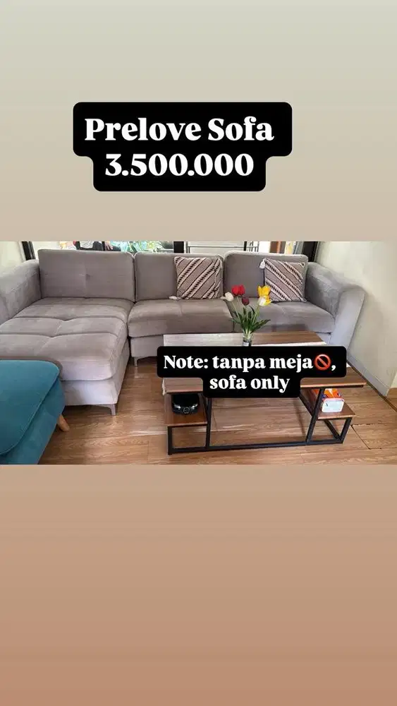 Prelove Sofa Abu abu