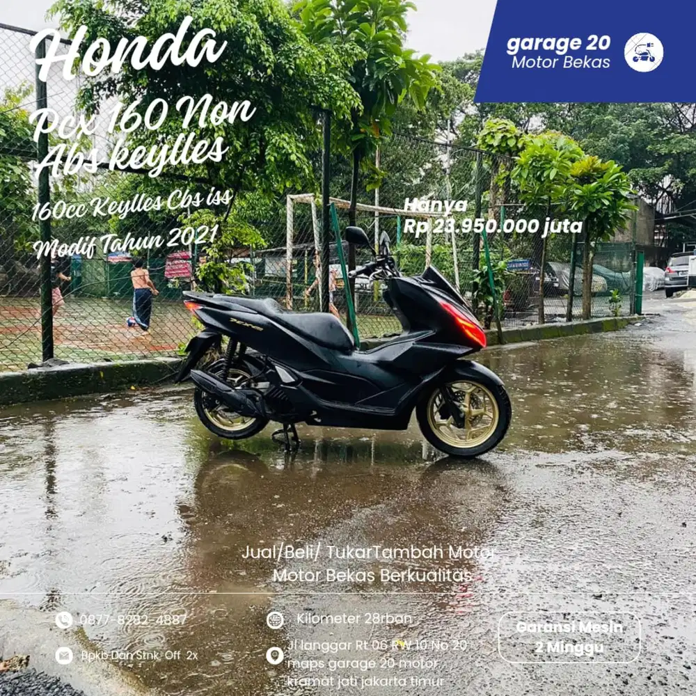 Honda PCX 160cc Keylles Cbs Iss Fi Modif Tahun 2021
