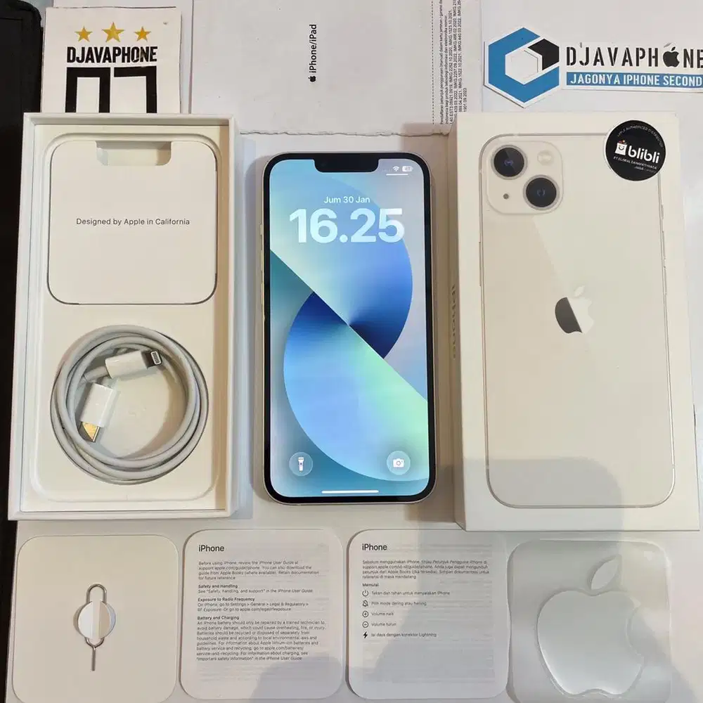 iPhone 13 Starlight 256GB Ex iBox Resmi