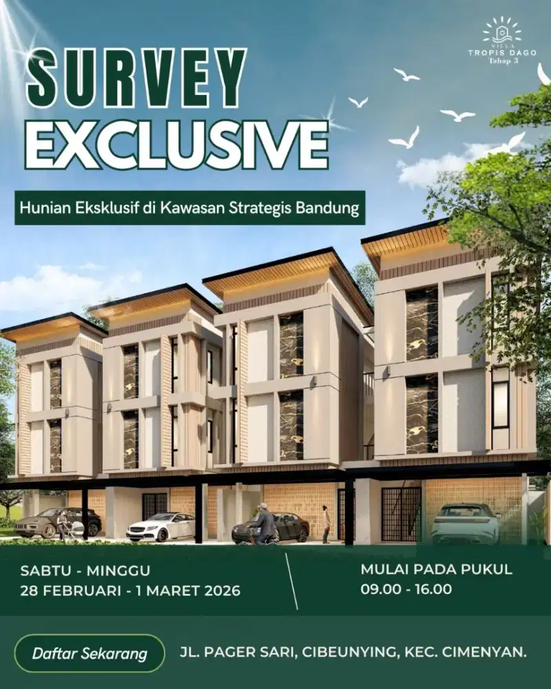 Investasi cerdas jangka panjang di Villa Tropis Dago Bandung