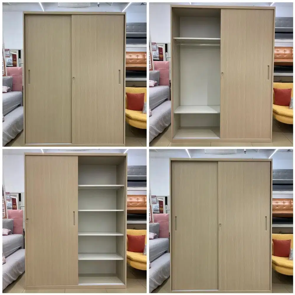 LEMARI BAJU SLIDING UKURAN BESAR ANTI RAYAP