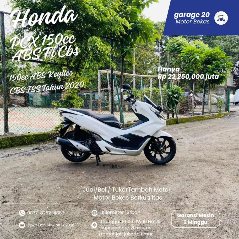 Honda PCX 150cc ABS Keylles CBS ISS Tahun 2020