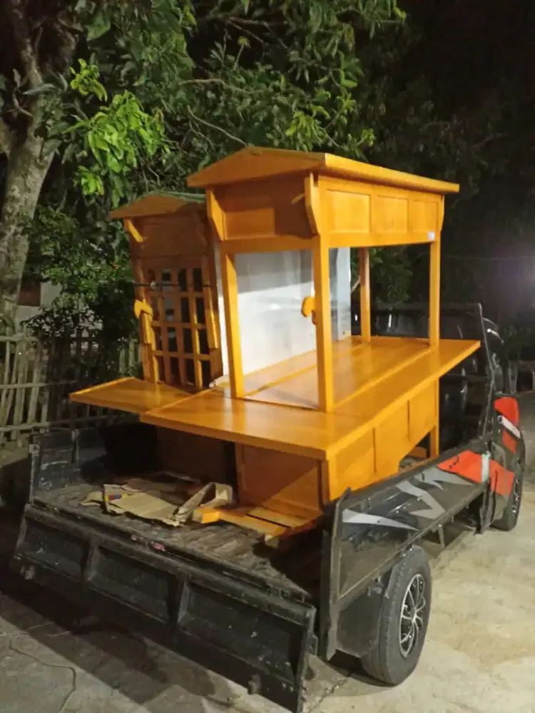 Gerobak Angkringan Bakso Mie Ayam PeceL Bubur Sate Martabak Ronde dlL