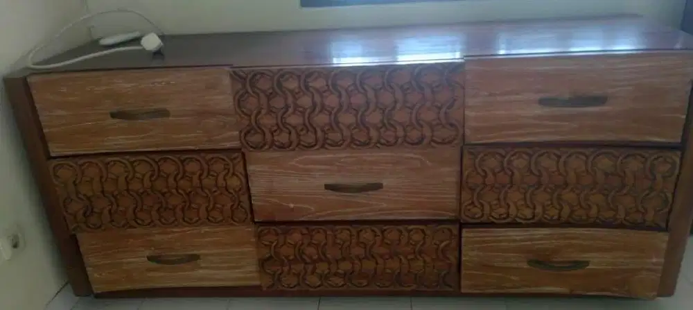 Bufet lemari kayu jati