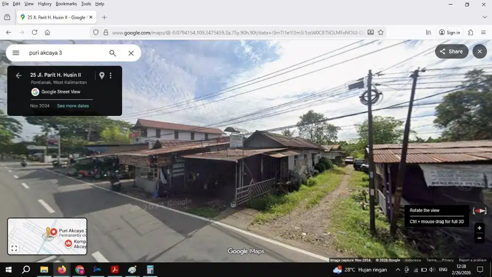 Tanah SHM 174m² – Parit H Husin 2