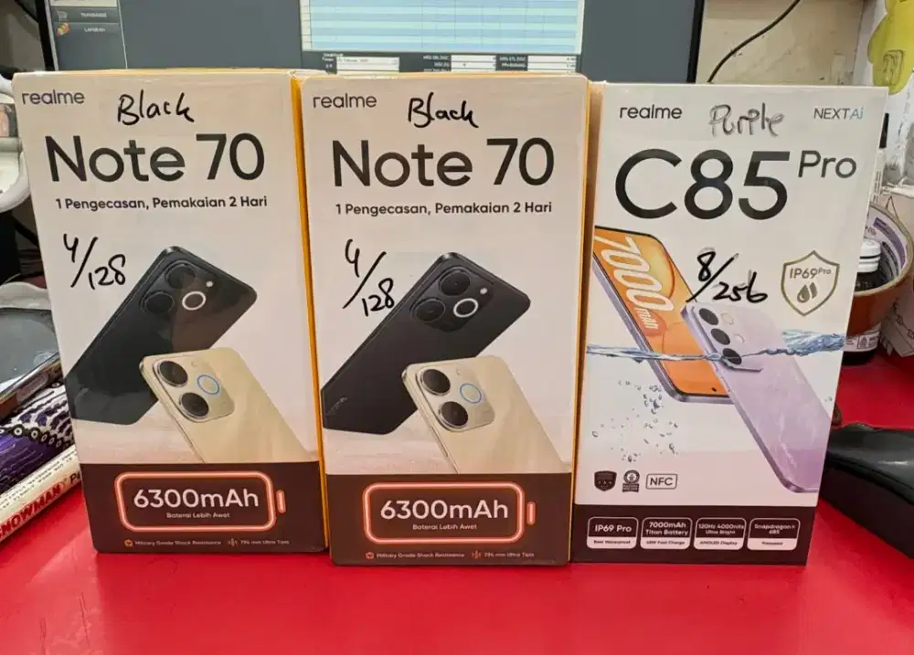 Realme note 70 4/128 new murah