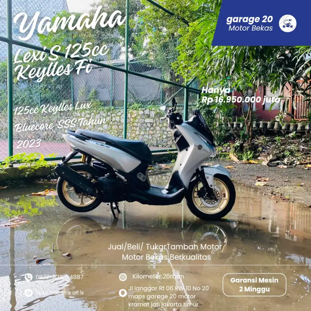 Yamaha All New Lexi S 125cc Keylles AKS SSS Bluecore  Tahun 2023