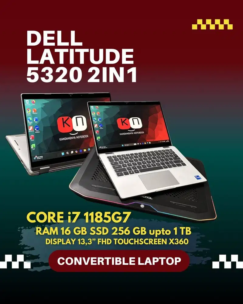 Dell Latitude 5320 2in1 i7 Gen11 RAM 16GB 256GB Layar 13inch Touch