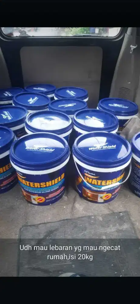 Cat tembok watershiled pesan antar