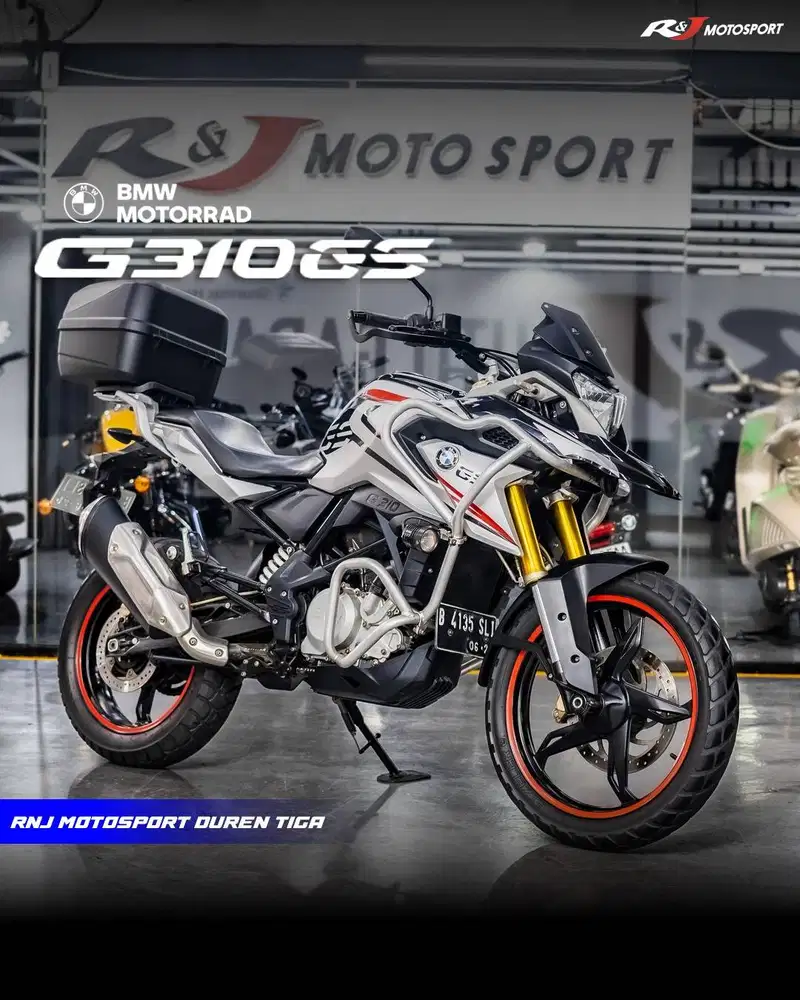 BMW GS 310 GS310 Km 20.000an warna Hitam Silver Full Paper