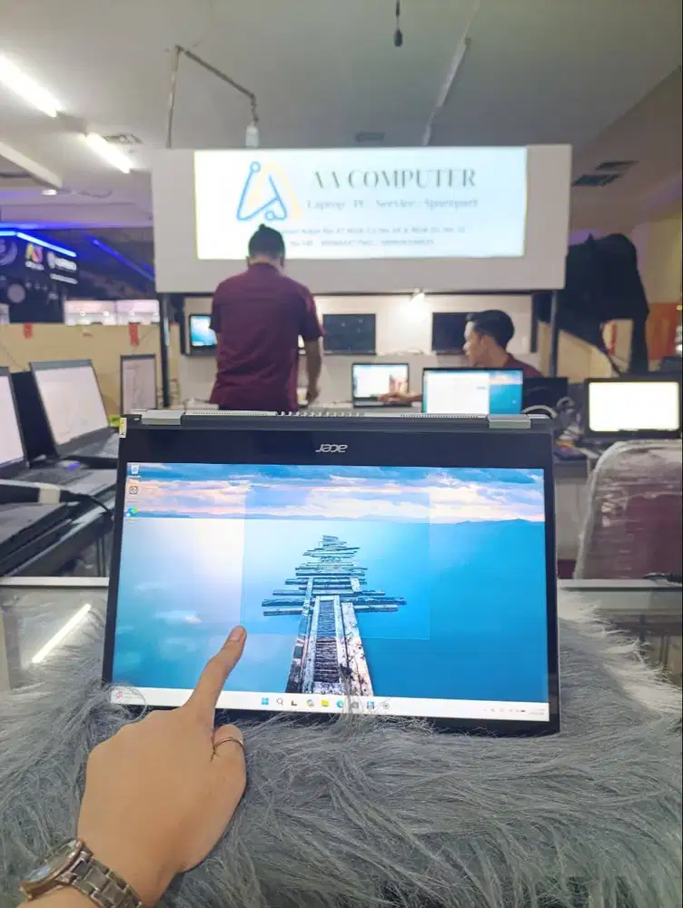 Laptop Acer Spin i5 gen 10 ram 8gb ssd 256gb 14inch