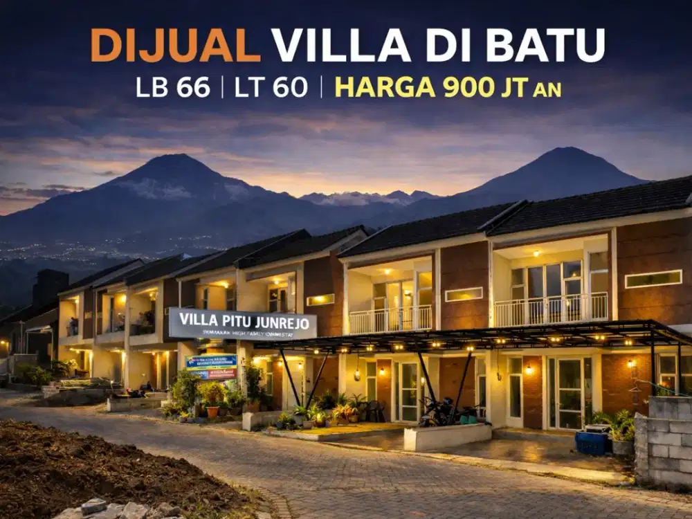 Villa Strategis Junrejo – Dekat Museum Angkut & Jatim Park 3