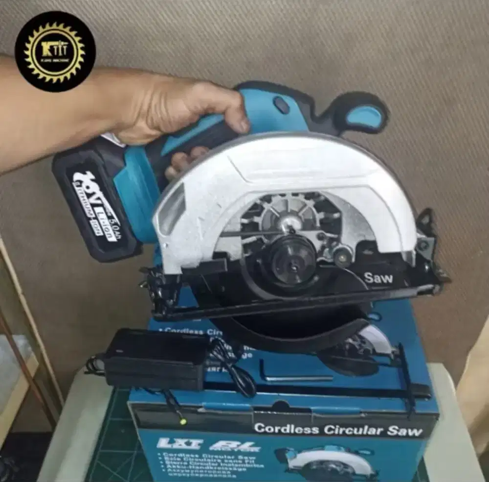 Circular saw 7 inch cordless 21V LXT KAMOLEE  set 1 baterai