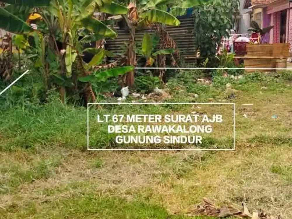 TANAH MURAH DI JUAL UNTUK KEPERLUAN DI DESA RAWA KALONG GUNUNG SINDUR DEKAT BSD