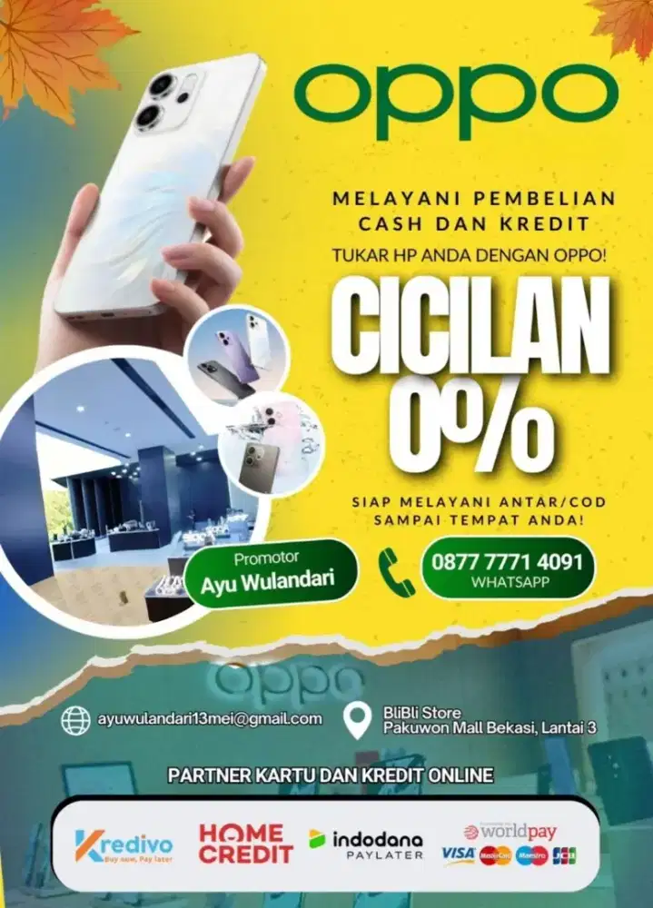 Oppo new Garansi resmi