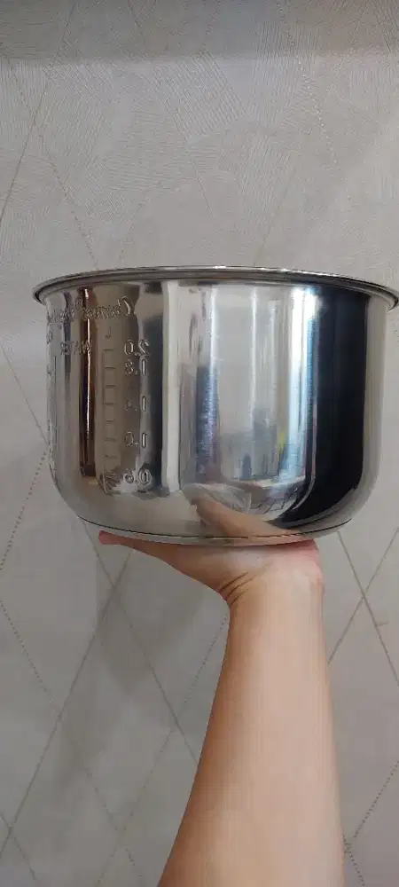 Jual rugi inner pot rice cooker steinless steel 304 original cosmos 2L