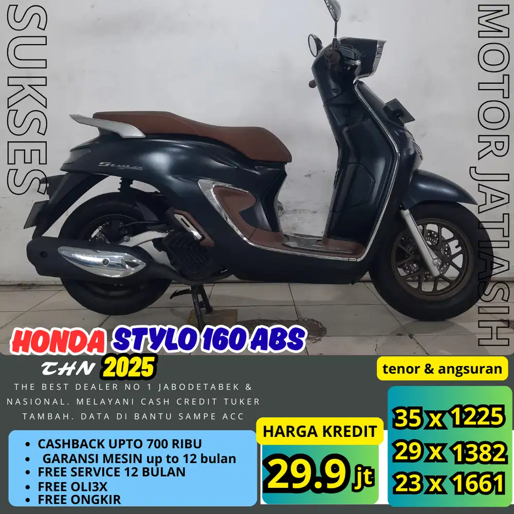 PROMO SPESIAL ANGSURAN TERMURAH PASTI ACC HONDA STYLO 160 ABS 2025
