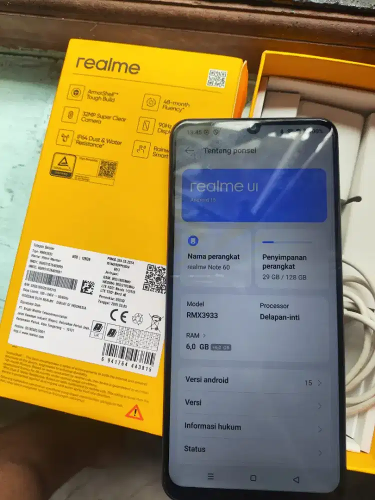 Realme note 60 6/128 gb