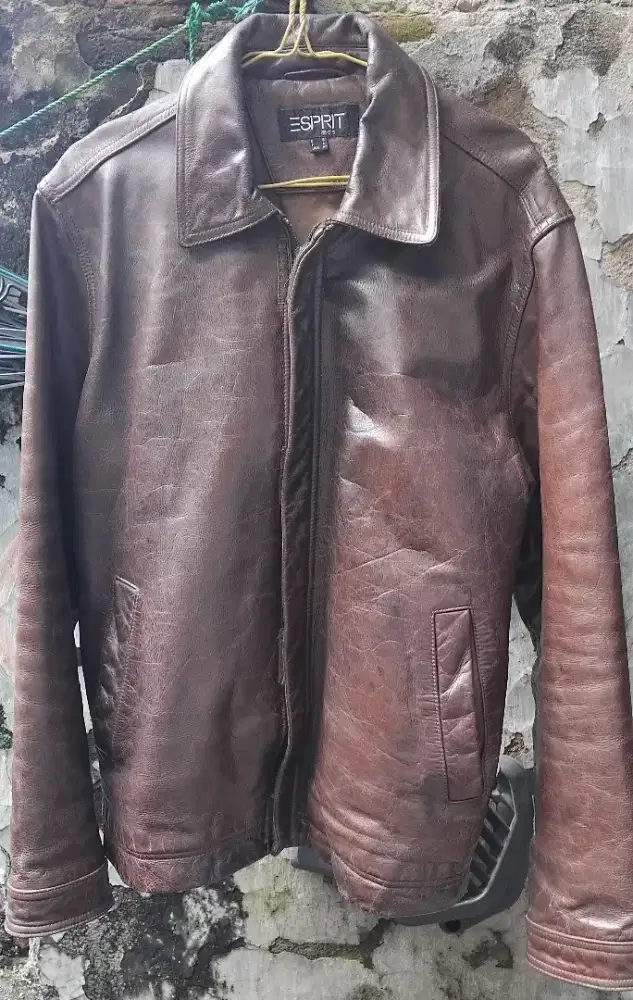 Jaket Kulit ESPRIT Men (authentic) 100% Leather & Lining 100% Acetate
