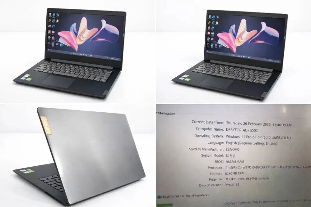 aptop performa mantap dengan dual VGA (Intel + NVIDIA MX110), cocok un