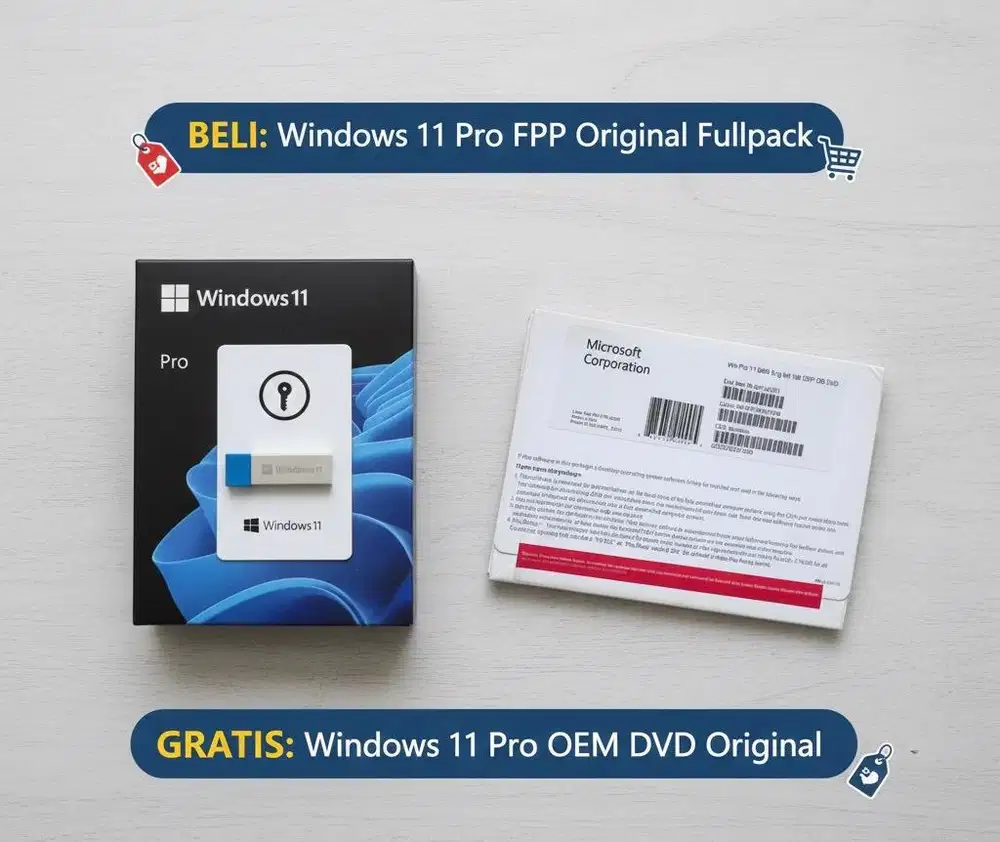 Windows 11 Pro FPP 64 BIT FREE 3 PCS Windows 11 OEM