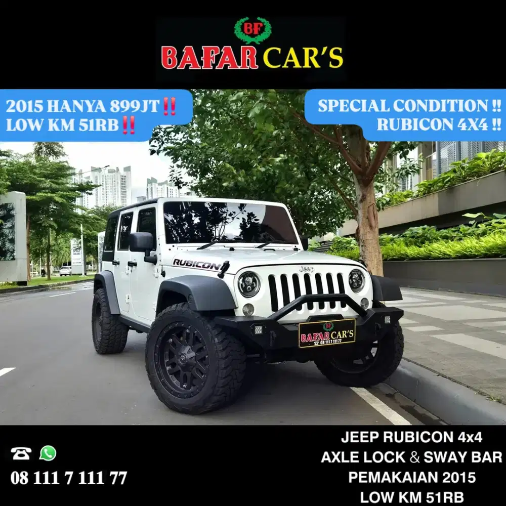 LOW KM 51RB ISTIMEWA JEEP WRANGLER RUBICON 2015