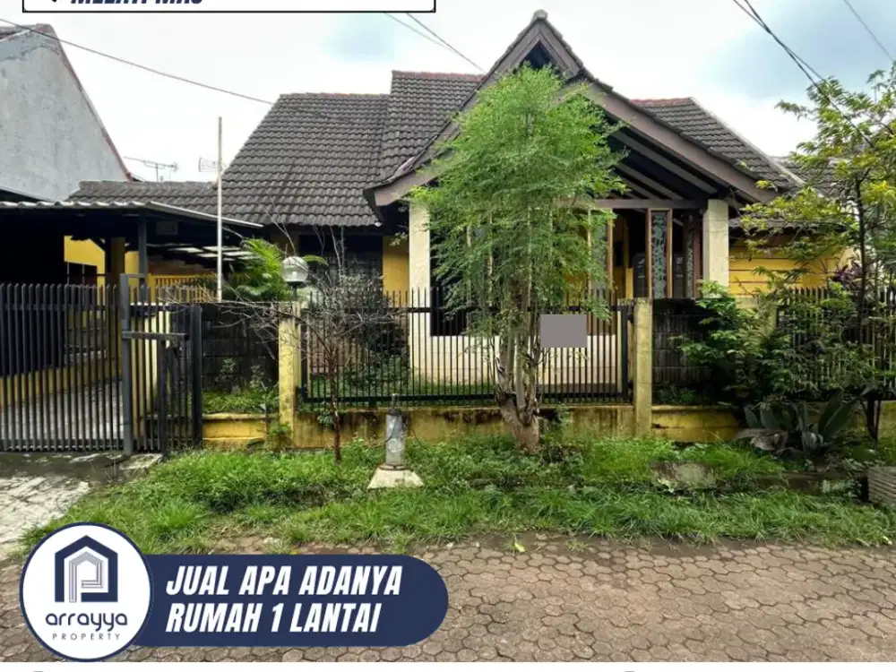 JUAL APA ADANYA RUMAH 1 LANTAI LOKASI PALING DEPAN DI MELATI MAS (MR42)