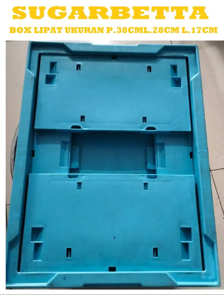 storage box lipat biru muda anti pecah sb