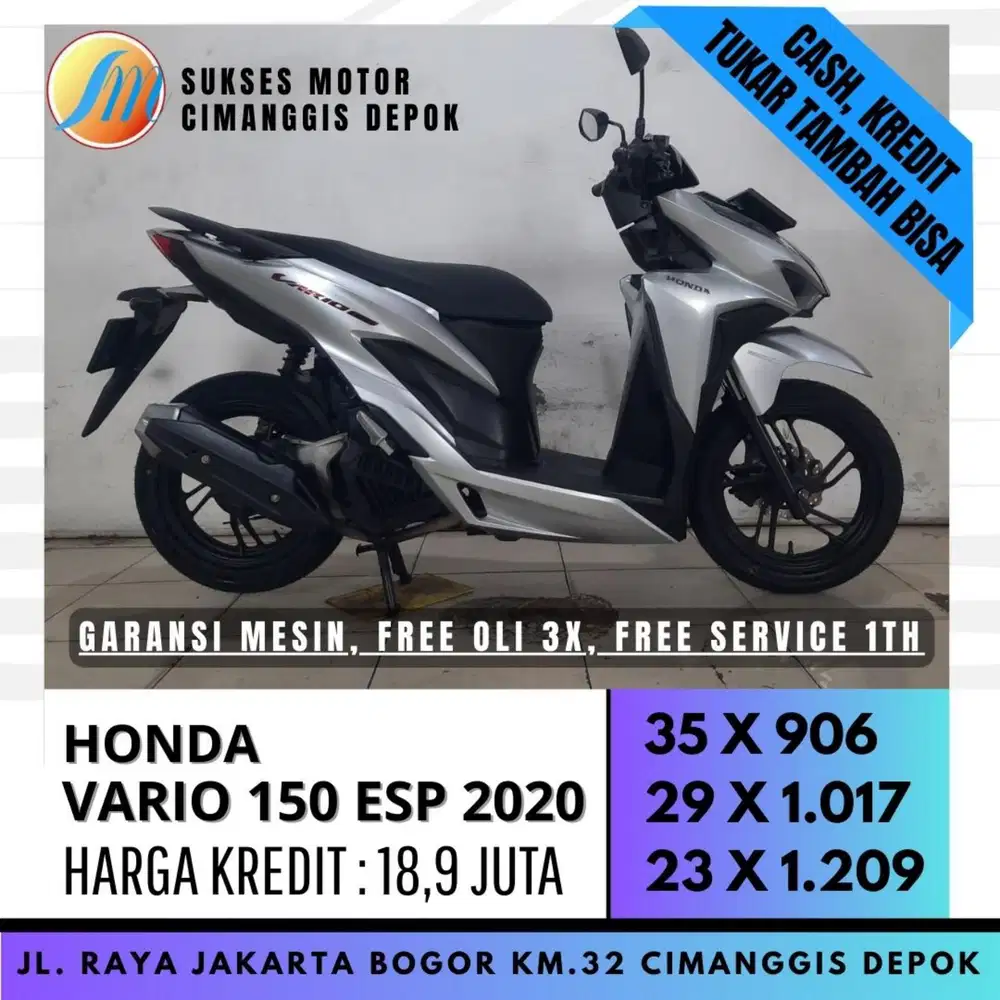 HONDA NEW VARIO 150 ESP 2020 DP 700 CASH KREDIT CC BISA