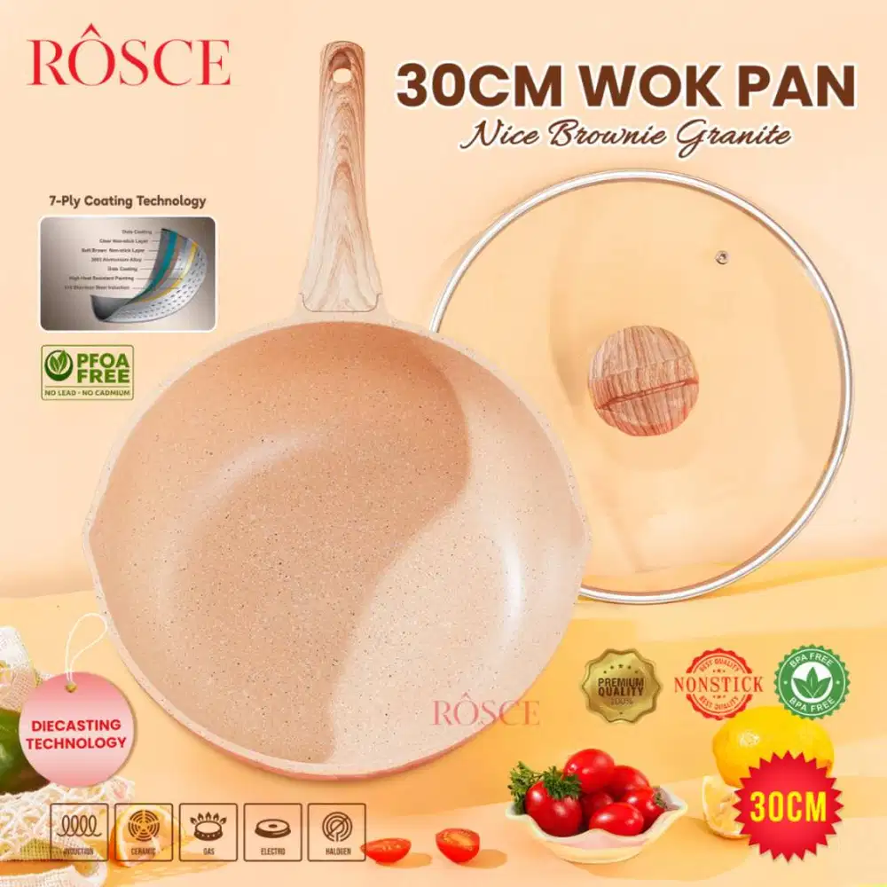 ROSCE WOK PAN JUMBO 30CM Panci kuali masak besar WOKPAN DC