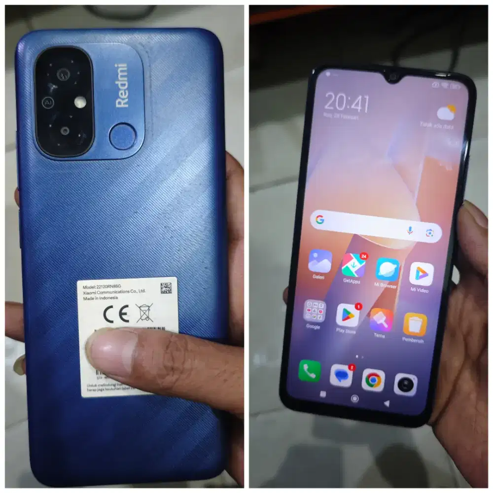 Redmi 12C 4/128gb mulus gres normal nokendala siap pake