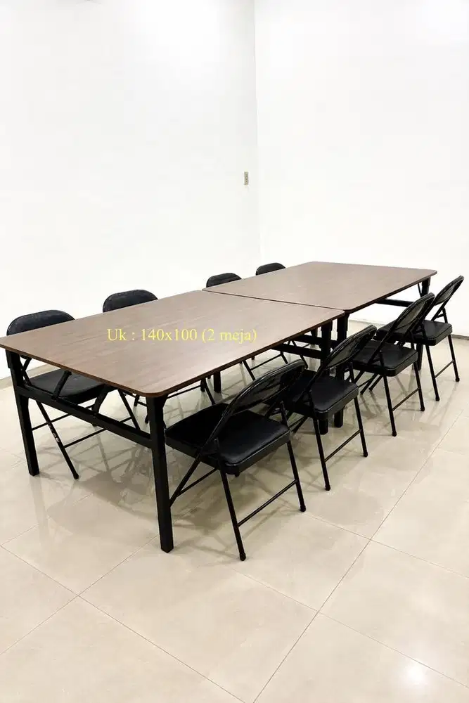 MEJA KANTOR/ LES; KURSI lipat, LEMARI DOKUMEN | SEPERTI BARU