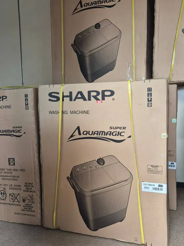 Mesin Cuci Sharp 2 Tabung 8 Kg Aqua Magic