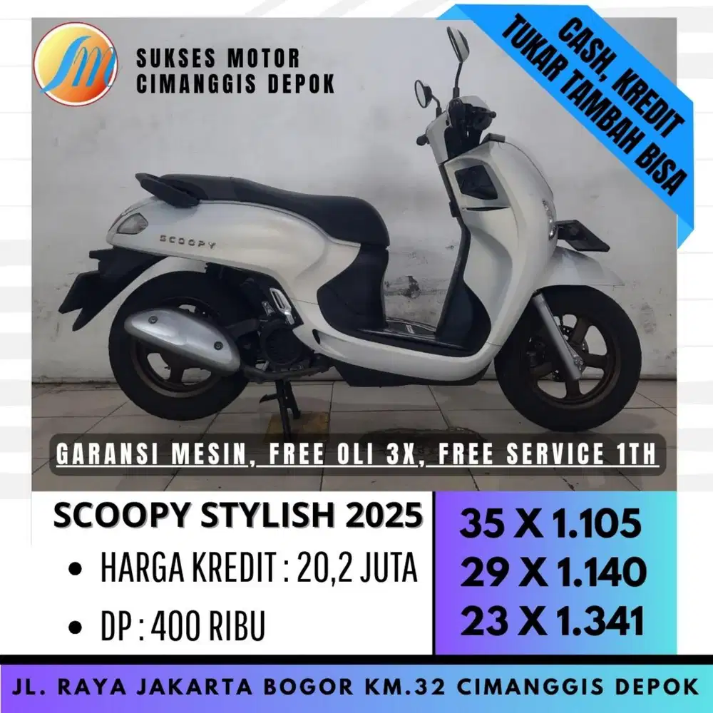 HONDA NEW SCOOPY PRESTIGE 2025 PROMO RAMADHAN DP 400 CICILAN RINGAN