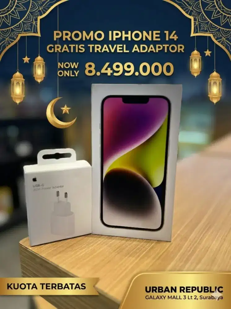 PROMO IPHONE 14 FREE ADAPTOR ORI