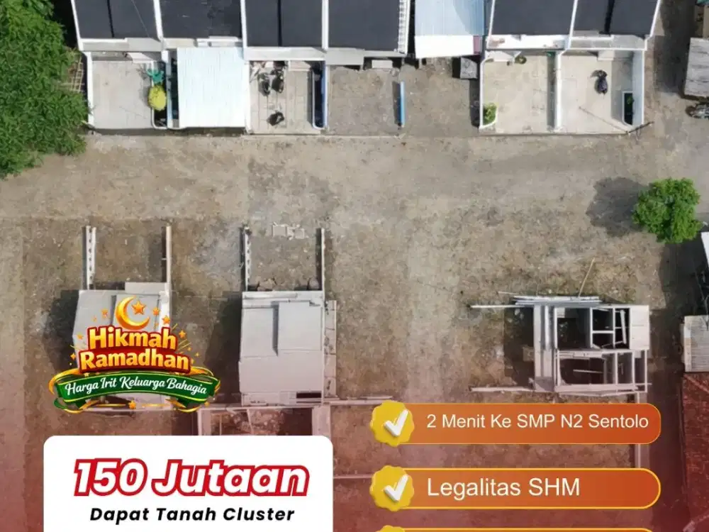 DIJUAL TANAH MURAH JOGJA HARGA 100 JUTAAN DI SENTOLO DALAM CLUSTER