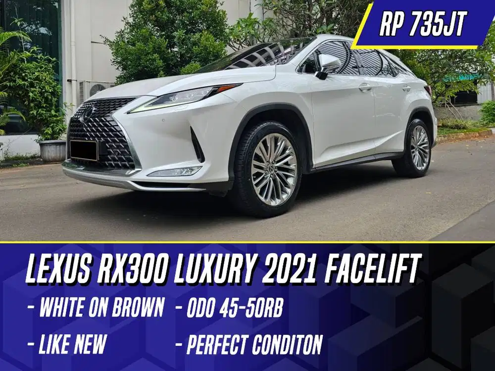 Lexus RX300 Luxury 2021 Facelift White on Brown Putih RX 300