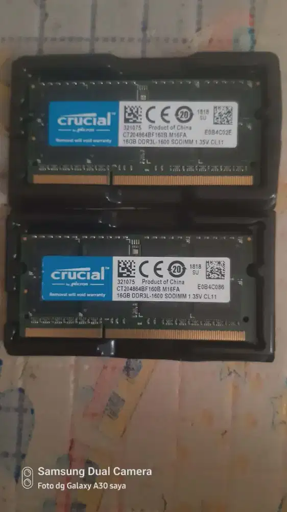 Sodimm DDR3 L 32GB ( kit 16Gb x 2)