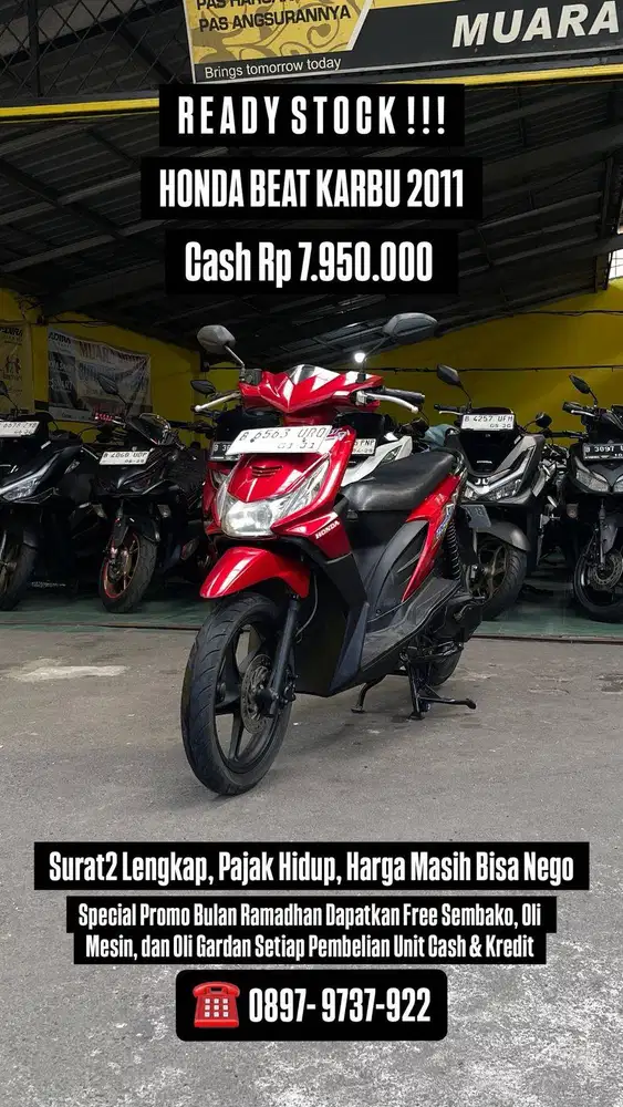 HONDA BEAT KARBU 2011 KONDISI MULUS !!!