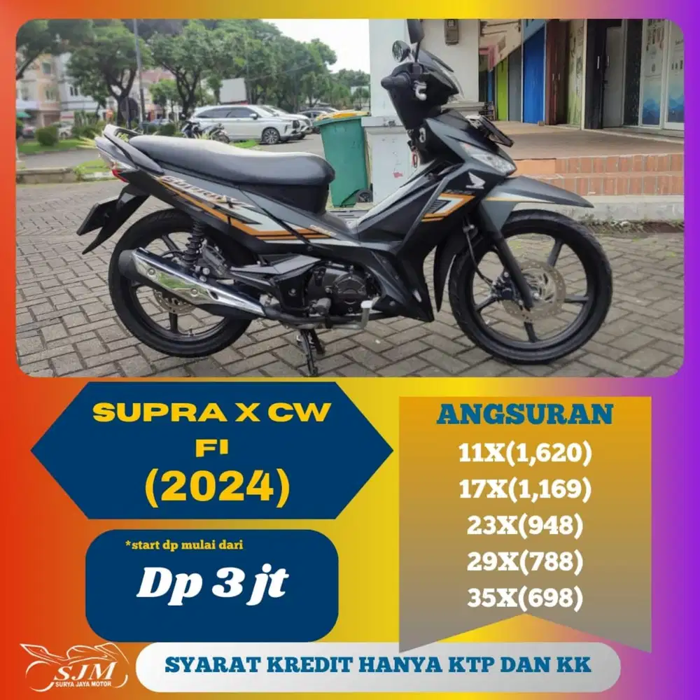 JONDA SUPRA X 125 FI 2024 CASH & KREDIT