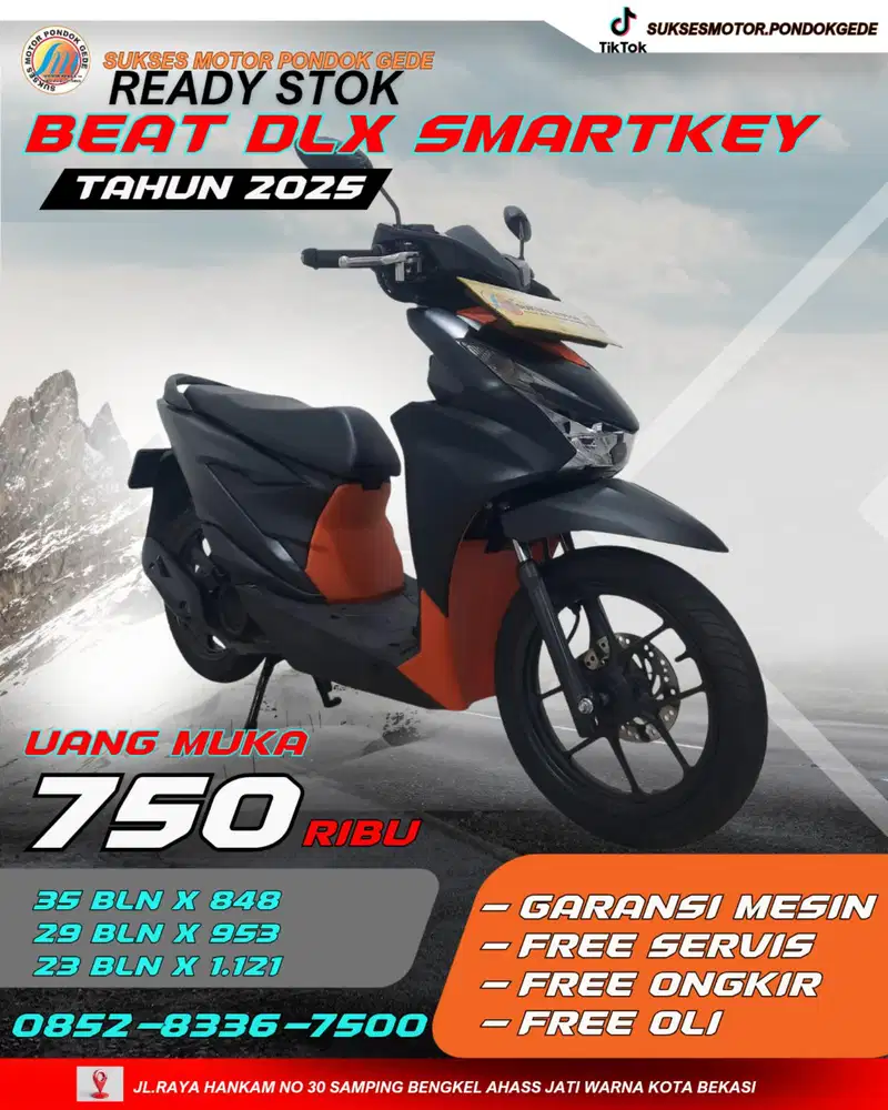 HONDA BEAT DLX SMARTKEY TAHUN 2025 BISA CASH DAN KREDIT