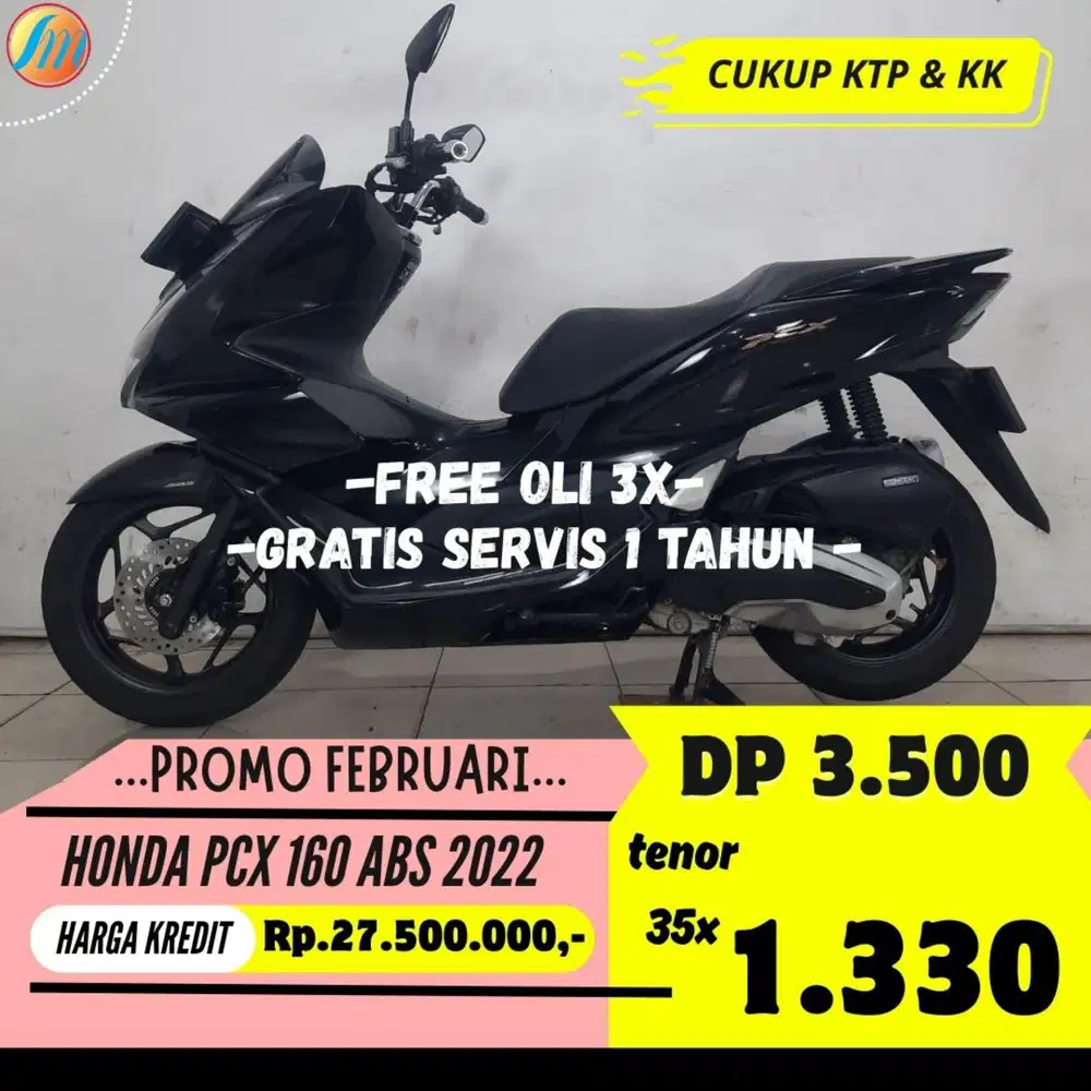KHUSUS DATA BI CHECKING DP 3,5JUTA HONDA PCX 160 ABS 2022 CUMA KTP KK