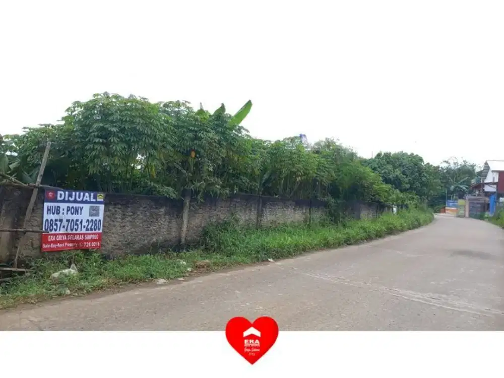 Tanah 7034 M2 di Cibunar Parung Panjang Bogor