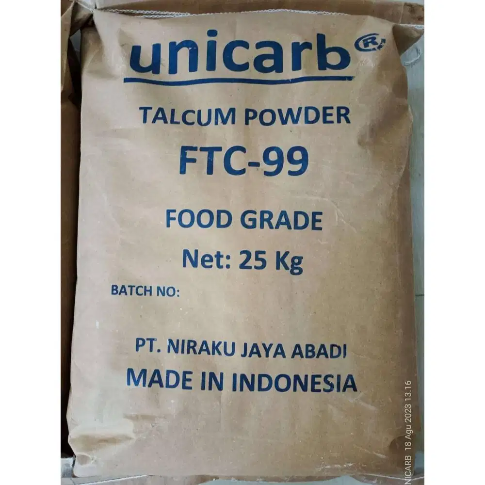 Food grade Talc Powder FTC 99 industri minuman