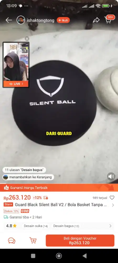 Silent ball gUard