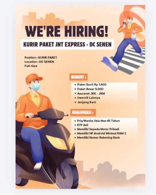 KURIR J&T EXPRESS DC SENEN (JAKARTA PUSAT)