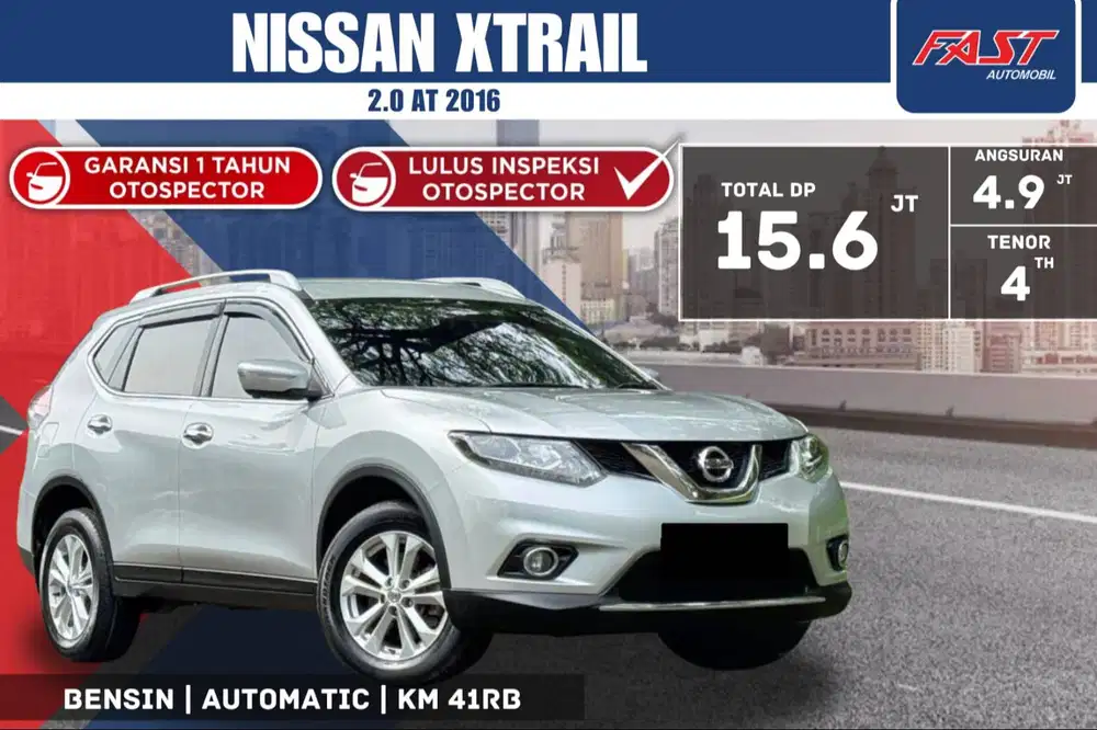 NISSAN XTRAIL 2016 2.0 AT LOW KM.41RB & PAJAK PANJANG