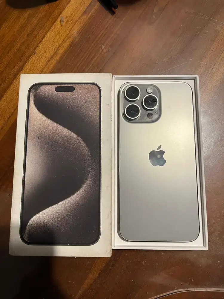 Terima TT Iphone 15 Pro Max 256 iBox natural